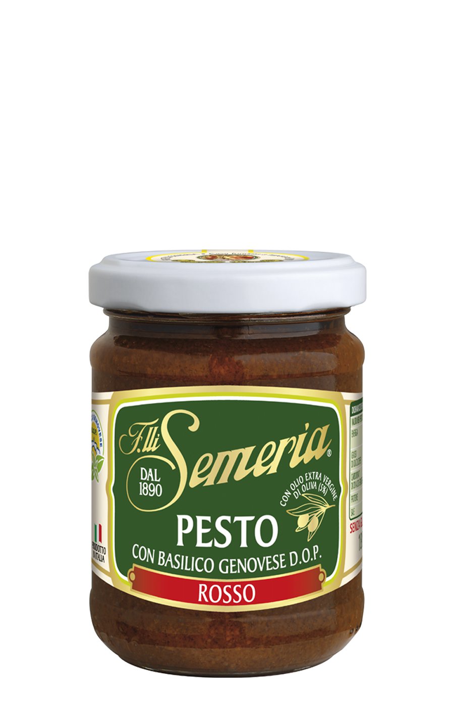 Pesto con basilico Genovese DOP rosso