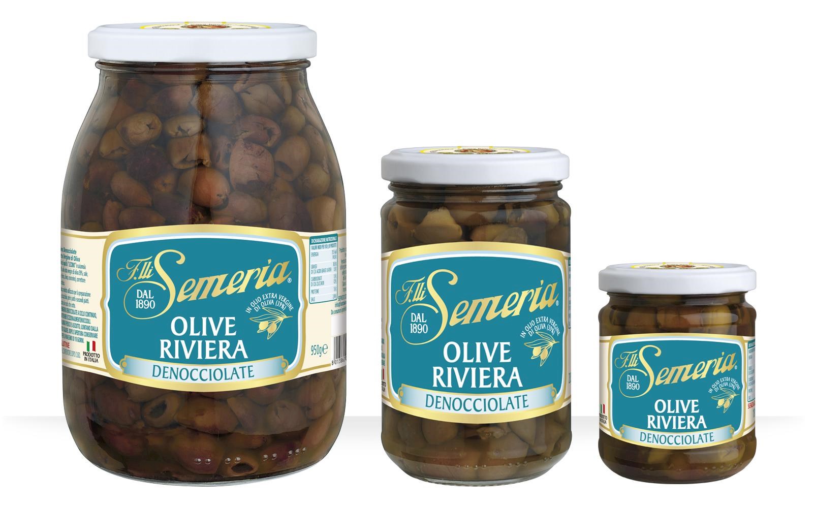 Olive Riviera Denocciolate in Extra Vergine di Oliva